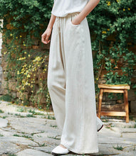 Load image into Gallery viewer, Wide Leg Linen Pants Summer Linen Pants For Women FantasyLinen