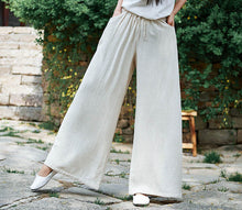 Load image into Gallery viewer, Wide Leg Linen Pants Summer Linen Pants For Women FantasyLinen