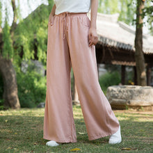 Load image into Gallery viewer, Wide Leg Linen Pants Summer Linen Pants For Women FantasyLinen