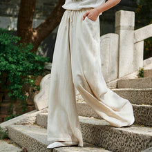 Load image into Gallery viewer, Wide Leg Linen Pants Summer Linen Pants For Women FantasyLinen