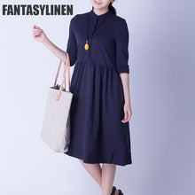 Load image into Gallery viewer, Elegant Warm Loose Casual Dress Women Tops Q0809A - FantasyLinen
