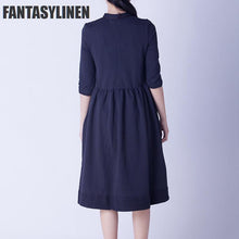 Load image into Gallery viewer, Elegant Warm Loose Casual Dress Women Tops Q0809A - FantasyLinen