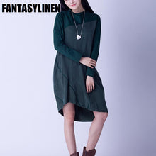 Load image into Gallery viewer, Green and Black Silk Fitting Dresses Women Clothes Q2803A - FantasyLinen