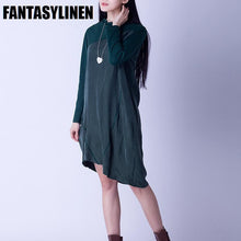 Load image into Gallery viewer, Green and Black Silk Fitting Dresses Women Clothes Q2803A - FantasyLinen