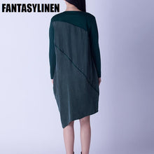Load image into Gallery viewer, Green and Black Silk Fitting Dresses Women Clothes Q2803A - FantasyLinen