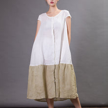 Load image into Gallery viewer, Women's Loose Plus Size Spliced Cardigan Dress