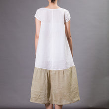 Load image into Gallery viewer, Women's Loose Plus Size Spliced Cardigan Dress