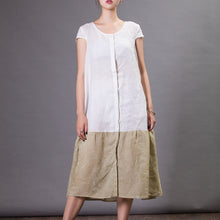 Load image into Gallery viewer, Women's Loose Plus Size Spliced Cardigan Dress