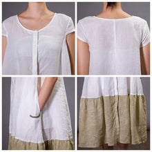 Load image into Gallery viewer, Women's Loose Plus Size Spliced Cardigan Dress