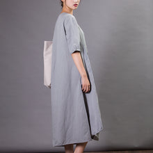 Load image into Gallery viewer, Vintage Embroidered V-Neck Cardigan Dress For Women