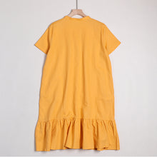 Load image into Gallery viewer, Women's Simple Casual Pure Color Linen Dresses