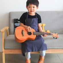 Load image into Gallery viewer, Children's Simple Pure Color Linen Art Painting Apron Workwear
