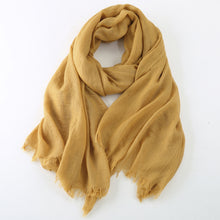Load image into Gallery viewer, Cotton Linen Warm Long Scarf Women Accessories Christmas gift Thanksgiving gift