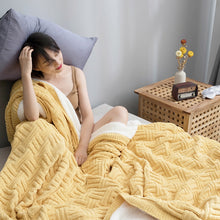 Load image into Gallery viewer, Chunky Blanket, Soft Throw blankets, Grey Wool Blanket