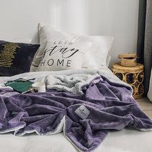 Load image into Gallery viewer, Soft Chunky Blanket, Cozzy Plush Blanket, Rabbit Fur Blanket