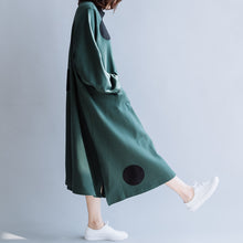 Load image into Gallery viewer, Women's Casual High Neck Polka Dot Dress