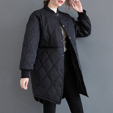 Load image into Gallery viewer, Women's Winter Coat, Long Coat for Women, Black Outwear Jacket