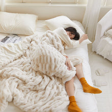 Load image into Gallery viewer, Chunky Blanket, Fuzzy Throw Blankets, Solid Color Plush Blanket