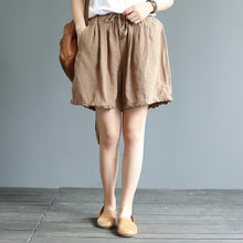 Load image into Gallery viewer, Women Pure Color Casual Shorts Summer Cotton Linen Short Pants K20052