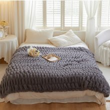 Load image into Gallery viewer, Chunky Blanket, Fuzzy Throw Blankets, Solid Color Plush Blanket