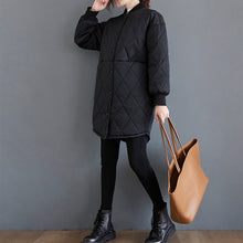 Load image into Gallery viewer, Women's Winter Coat, Long Coat for Women, Black Outwear Jacket