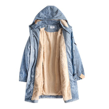 Load image into Gallery viewer, Winter Coats Women, Long Winter Jackets, Hooded Cotton coat