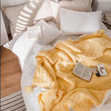 Load image into Gallery viewer, Soft Throw Blankets, Warm Blanket for Winter, Throw with Tassels