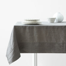 Load image into Gallery viewer, Simple Pure Color Washed Linen Tablecloth Handmade Tablecloth
