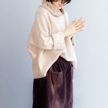 Load image into Gallery viewer, Women High Neck Cotton Loose Sweater