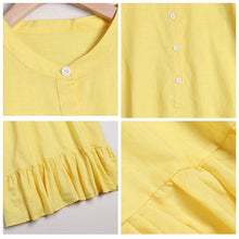 Load image into Gallery viewer, Women's Simple Casual Pure Color Linen Dresses