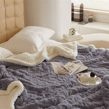 Load image into Gallery viewer, Chunky Knit Blanket, Fuzzy Throw Blanket, Cozy Blanket for Bed