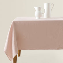 Load image into Gallery viewer, Simple Pure Color Washed Linen Tablecloth Handmade Tablecloth