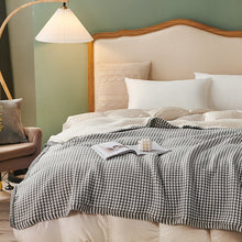 Load image into Gallery viewer, Chunky Weight Blanket, Plush Wool Blanket, Soft Plaid Blanket