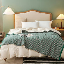 Load image into Gallery viewer, Chunky Weight Blanket, Plush Wool Blanket, Soft Plaid Blanket