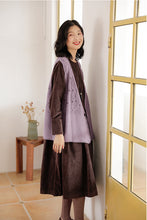 Load image into Gallery viewer, Women Lovely Corduroy A Line Dresses Q9916