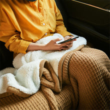 Load image into Gallery viewer, Chunky Weight Blanket, Plush Wool Blanket, Soft Throw Blanket