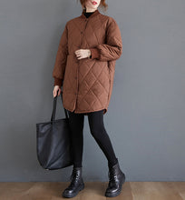 Load image into Gallery viewer, Women's Winter Coat, Long Coat for Women, Black Outwear Jacket