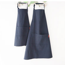 Load image into Gallery viewer, Pure Color Cotton Linen Parent Child Aprons Chef Apron Workwear