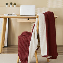 Load image into Gallery viewer, Chunky Weight Blanket, Plush Wool Blanket, Soft Throw Blanket