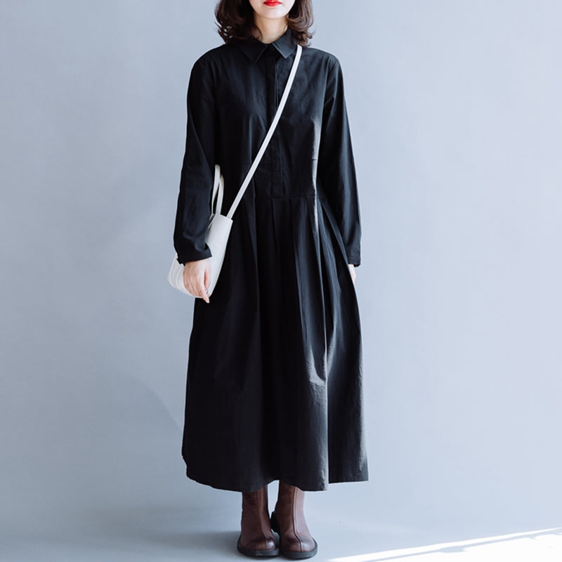 long black cotton dress Warm Corduroy Fit and Flare Maxi 62" / Custom Height (Free) Buy Black Warm Cotton Corduroy Fit and Flare Maxi Dress with usable pockets The Weekend Tank Dress |