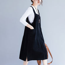Load image into Gallery viewer, Loose Plus Size Corduroy Suspender Skirt Women Clothes