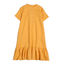 Load image into Gallery viewer, Women's Simple Casual Pure Color Linen Dresses