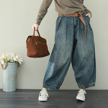 Load image into Gallery viewer, Vintage Blue Denim Pants Women Casual Jeans Q2231