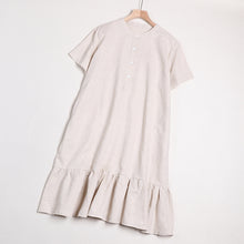Load image into Gallery viewer, Women's Simple Casual Pure Color Linen Dresses