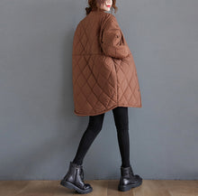 Load image into Gallery viewer, Women's Winter Coat, Long Coat for Women, Black Outwear Jacket