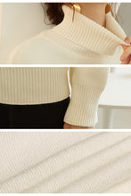 Load image into Gallery viewer, Women Loose And Comfortable Turtleneck Sweater