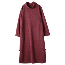 Load image into Gallery viewer, Women Casual Solid Color Sweater Dress