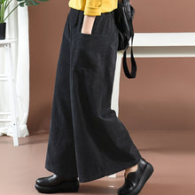 Load image into Gallery viewer, Women Loose Corduroy Wide Legs Pants