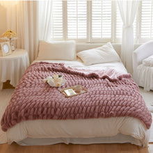 Load image into Gallery viewer, Chunky Blanket, Fuzzy Throw Blankets, Solid Color Plush Blanket