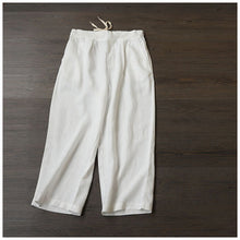 Load image into Gallery viewer, Women Loose Linen Pants Casual Drawing Summer Trousers